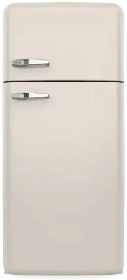 A cream fridge